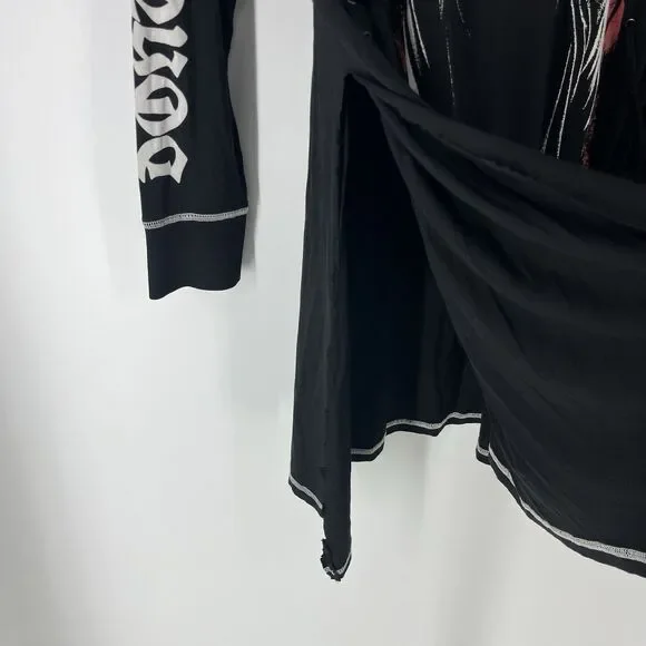 Killstar Tunic Top Dress Size XXL Black Dearly Departed Flared Goth Metal Lace - Picture 5 of 8